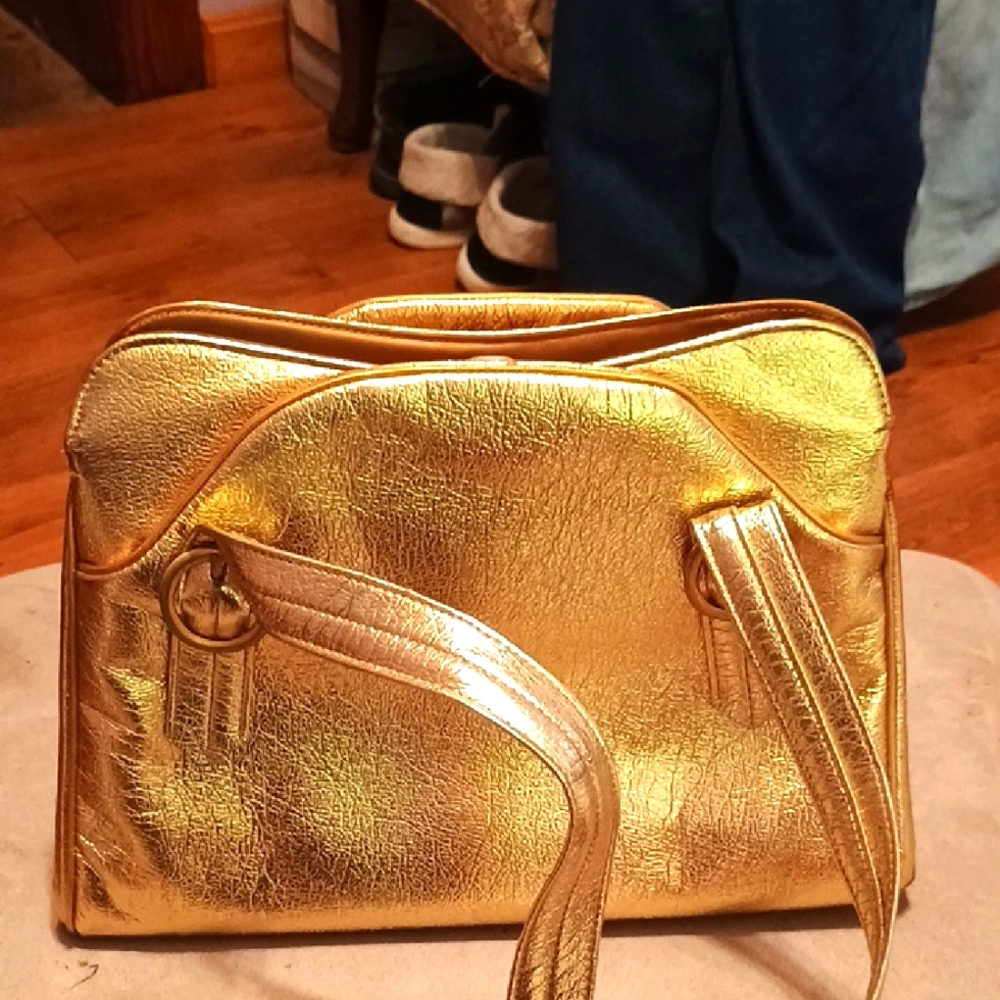 Gold Women's Handbag 70s NWOT